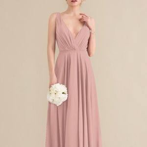 JJ’s House Dusty Rose Chiffon Dress, Size 14